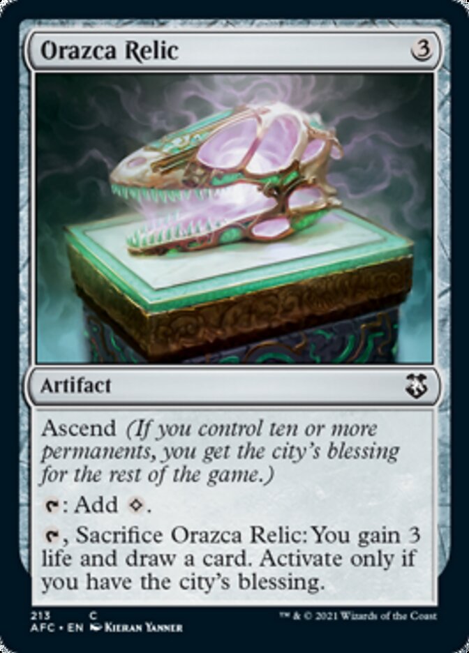 Orazca Relic [Dungeons & Dragons: Adventures in the Forgotten Realms Commander] | Dumpster Cat Games