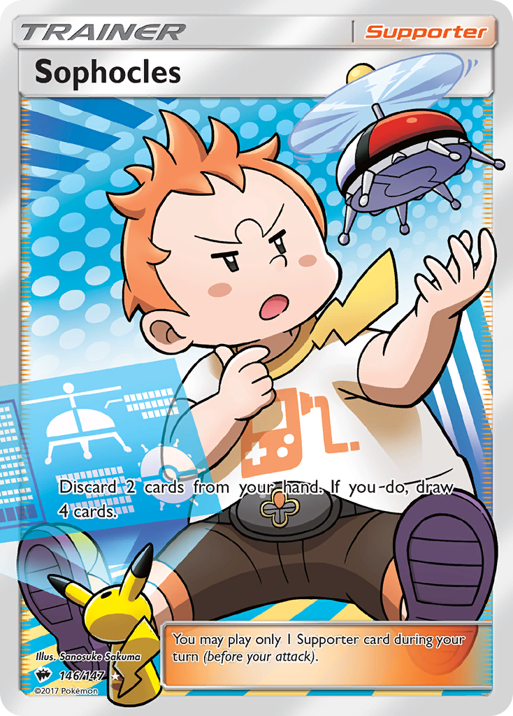 Sophocles (146/147) [Sun & Moon: Burning Shadows] | Dumpster Cat Games