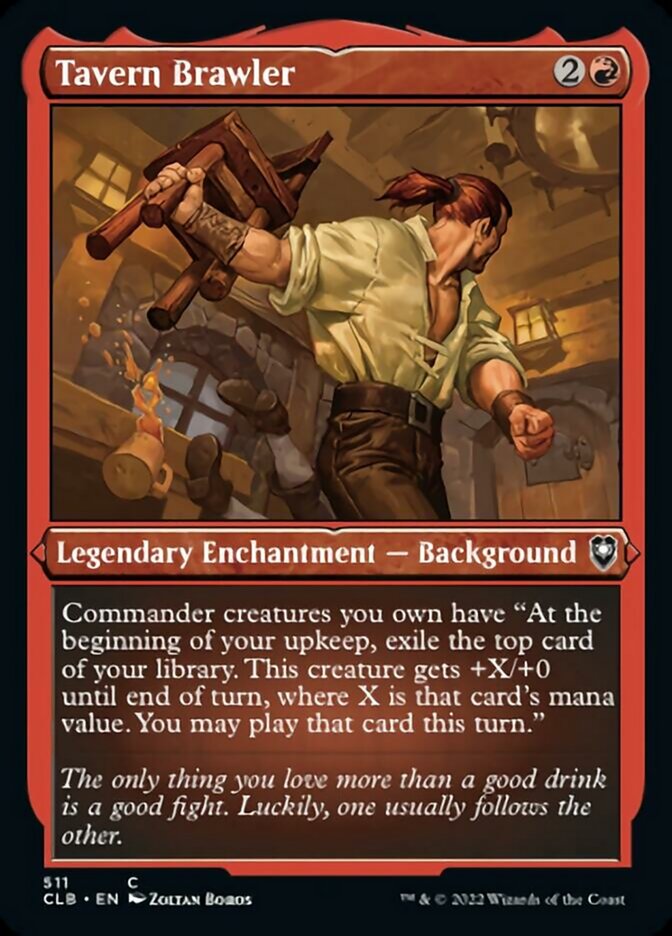 Tavern Brawler (Foil Etched) [Commander Legends: Battle for Baldur's Gate] | Dumpster Cat Games