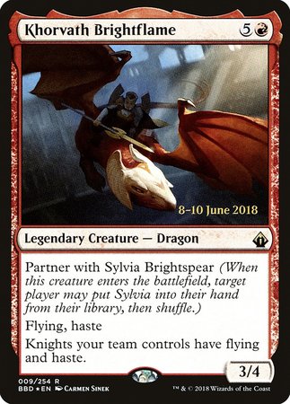 Khorvath Brightflame [Battlebond Promos] | Dumpster Cat Games