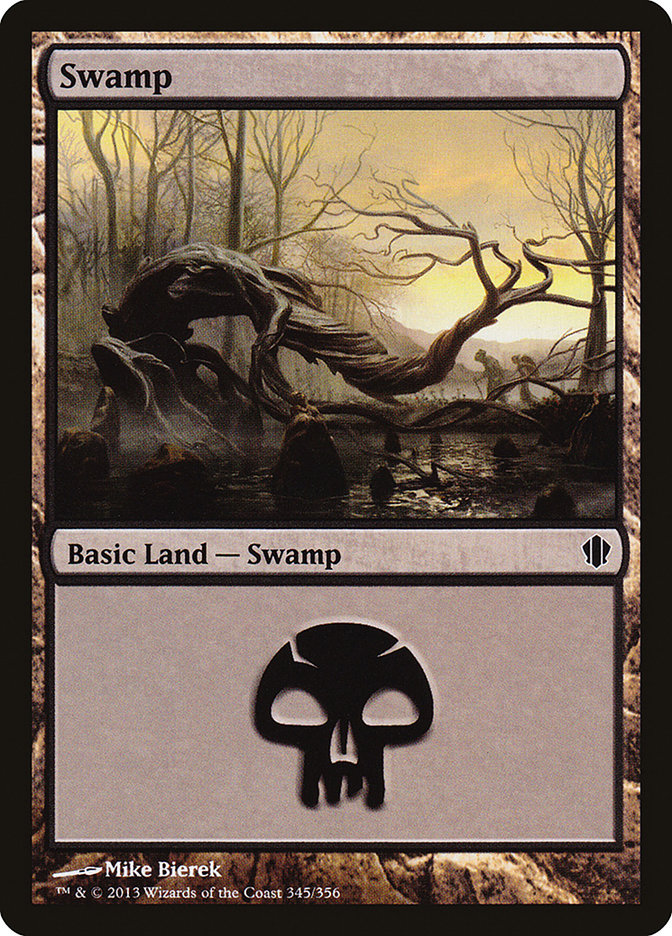 Swamp (345) [Commander 2013] | Dumpster Cat Games