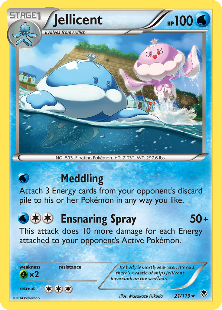 Jellicent (21/119) [XY: Phantom Forces] | Dumpster Cat Games