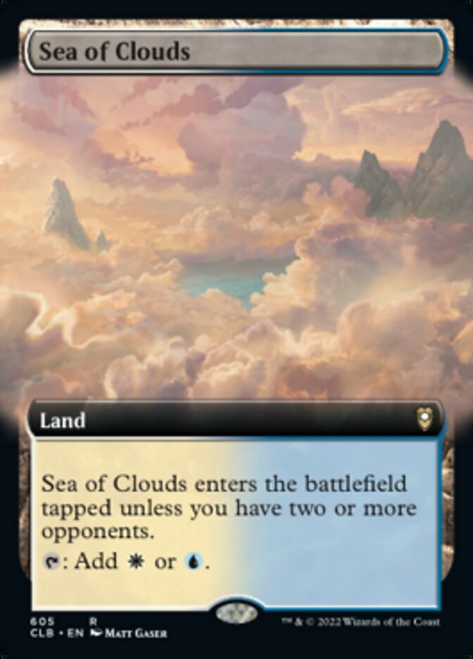 Sea of Clouds (Extended Art) [Commander Legends: Battle for Baldur's Gate] | Dumpster Cat Games
