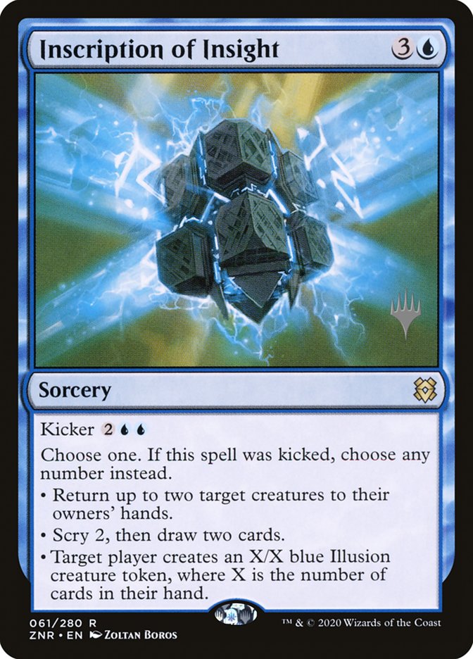 Inscription of Insight (Promo Pack) [Zendikar Rising Promos] | Dumpster Cat Games