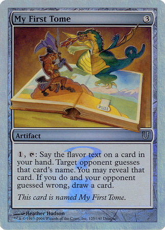 My First Tome (Alternate Foil) [Unhinged] | Dumpster Cat Games
