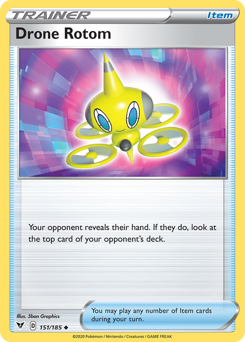 Drone Rotom (151/185) [Sword & Shield: Vivid Voltage] | Dumpster Cat Games