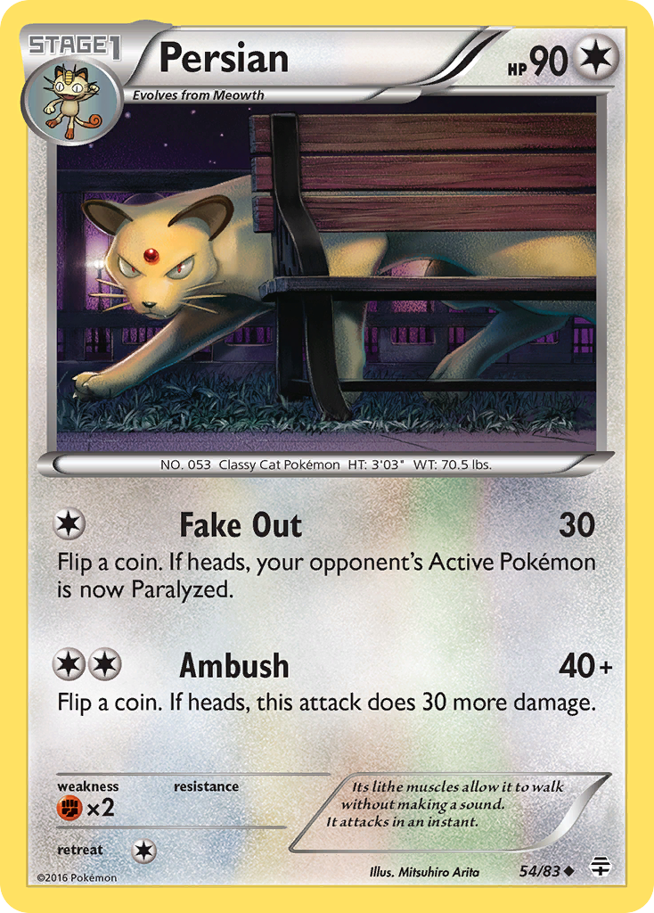 Persian (54/83) [XY: Generations] | Dumpster Cat Games