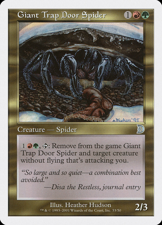 Giant Trap Door Spider [Deckmasters] | Dumpster Cat Games