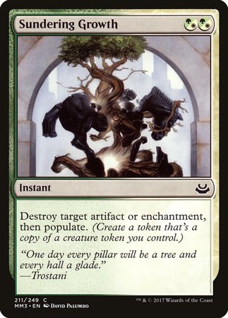 Sundering Growth [Modern Masters 2017] | Dumpster Cat Games
