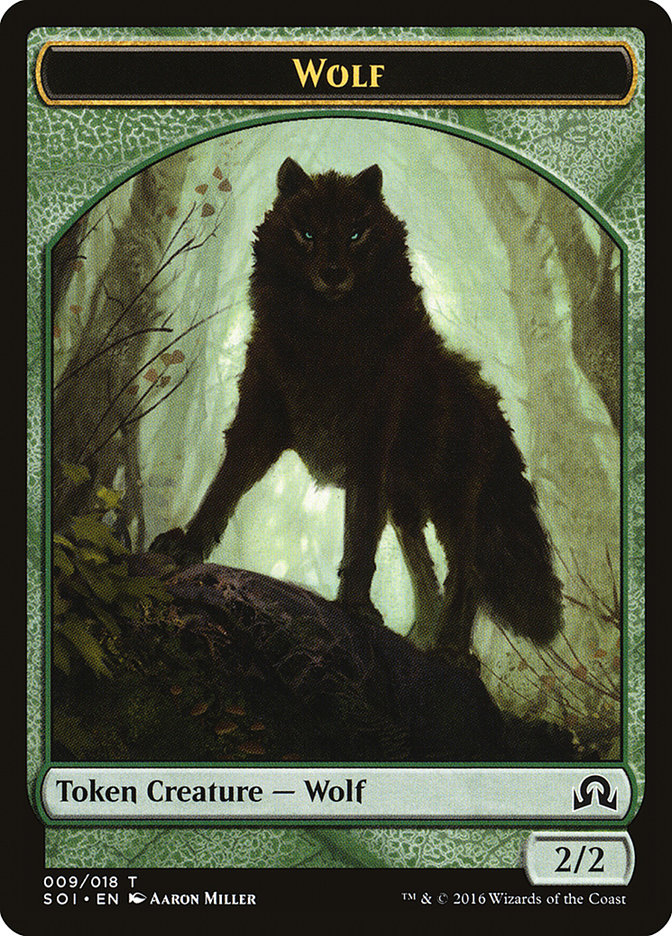 Wolf [Shadows over Innistrad Tokens] | Dumpster Cat Games