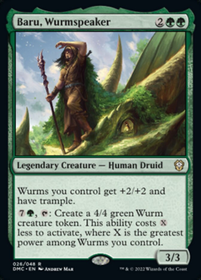 Baru, Wurmspeaker [Dominaria United Commander] | Dumpster Cat Games