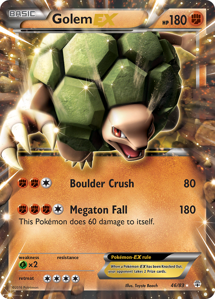 Golem EX (46/83) [XY: Generations] | Dumpster Cat Games