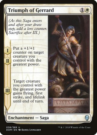 Triumph of Gerrard [Dominaria] | Dumpster Cat Games