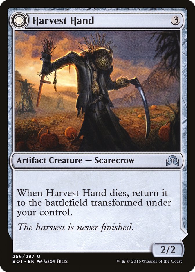 Harvest Hand // Scrounged Scythe [Shadows over Innistrad] | Dumpster Cat Games