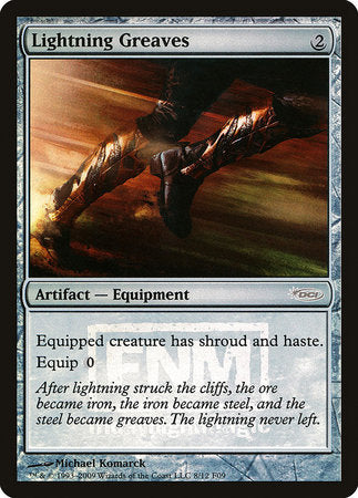 Lightning Greaves [Friday Night Magic 2009] | Dumpster Cat Games