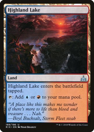 Highland Lake [Rivals of Ixalan] | Dumpster Cat Games