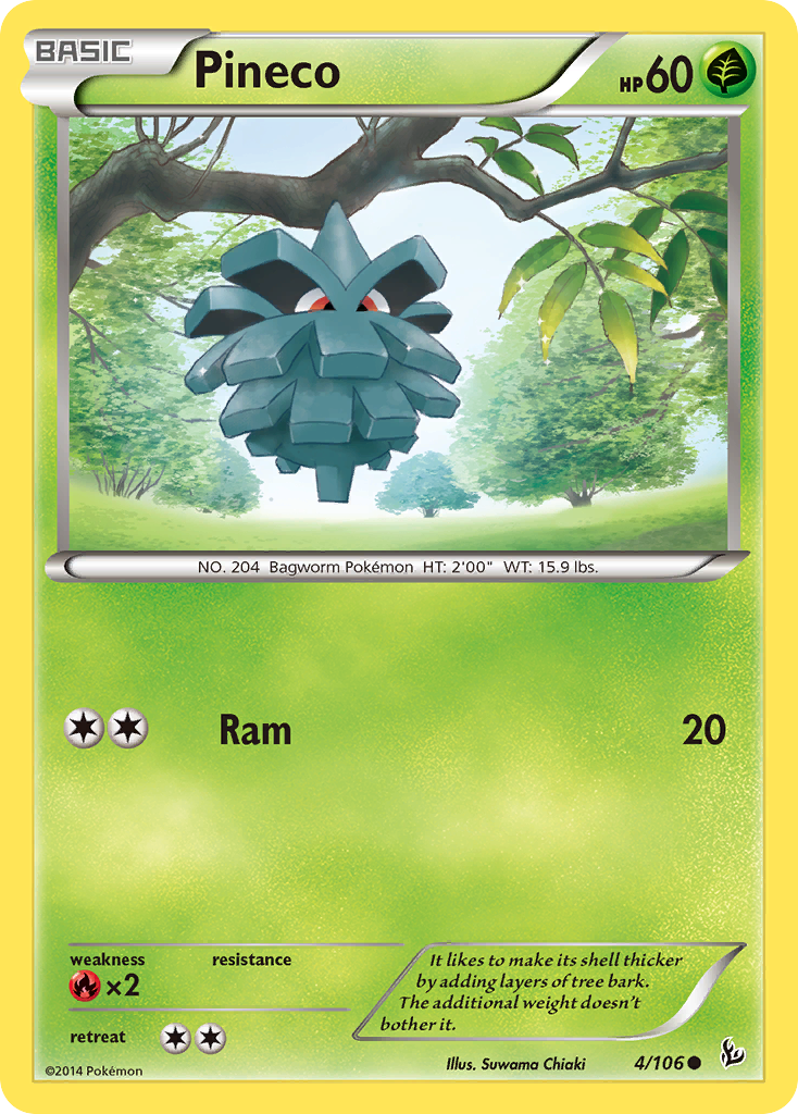 Pineco (4/106) [XY: Flashfire] | Dumpster Cat Games