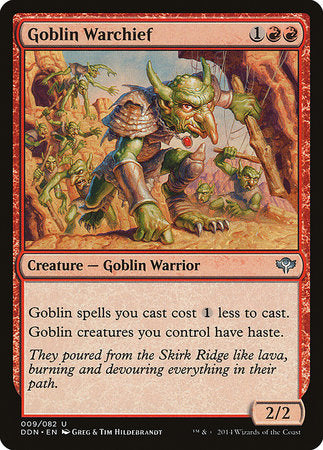 Goblin Warchief [Duel Decks: Speed vs. Cunning] | Dumpster Cat Games