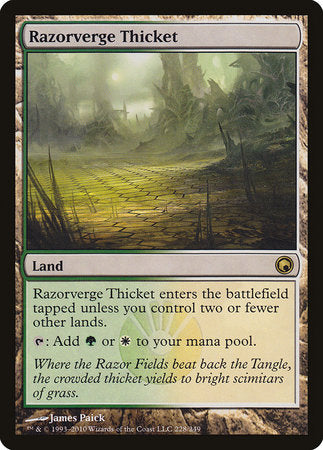Razorverge Thicket [Scars of Mirrodin] | Dumpster Cat Games