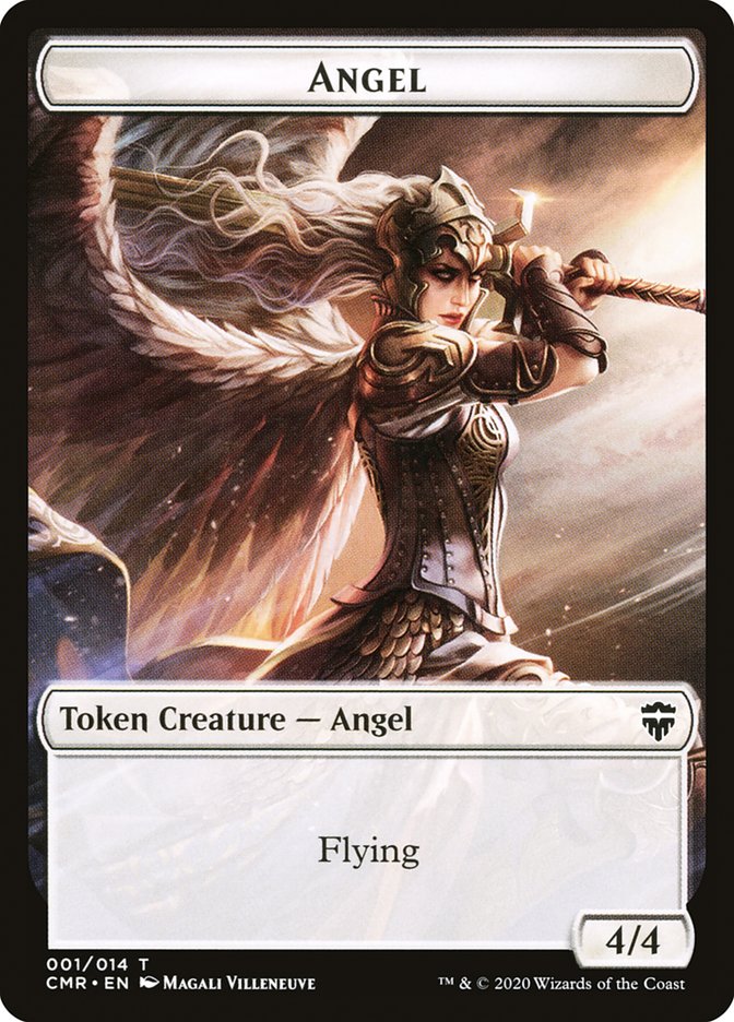 Angel // Horror Token [Commander Legends Tokens] | Dumpster Cat Games