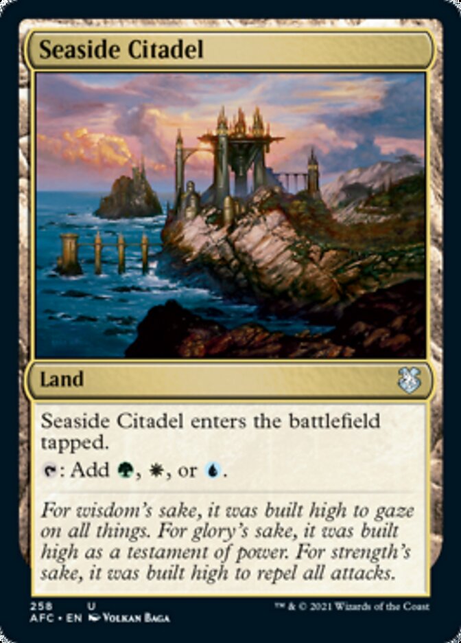 Seaside Citadel [Dungeons & Dragons: Adventures in the Forgotten Realms Commander] | Dumpster Cat Games