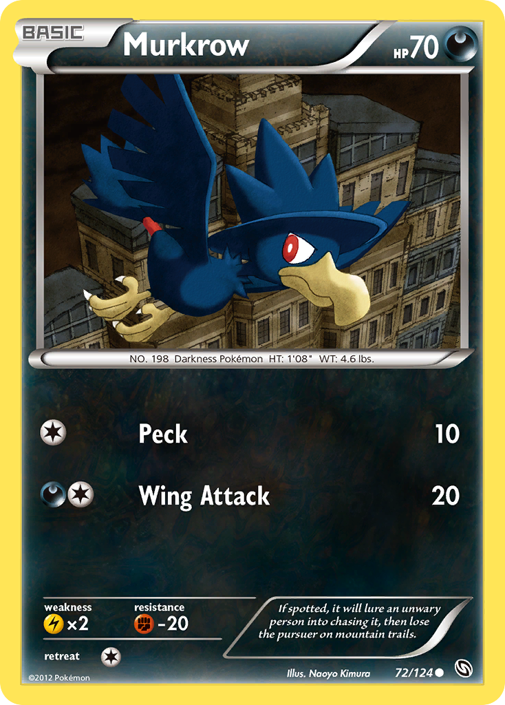 Murkrow (72/124) [Black & White: Dragons Exalted] | Dumpster Cat Games