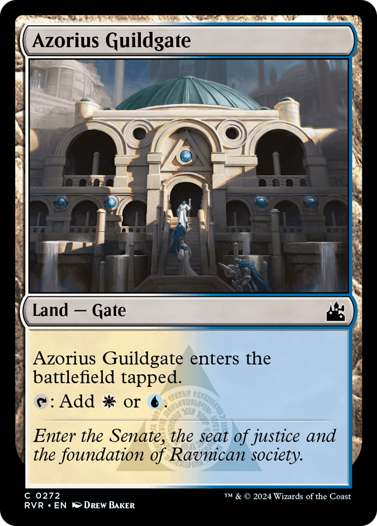 Azorius Guildgate [Ravnica Remastered] | Dumpster Cat Games