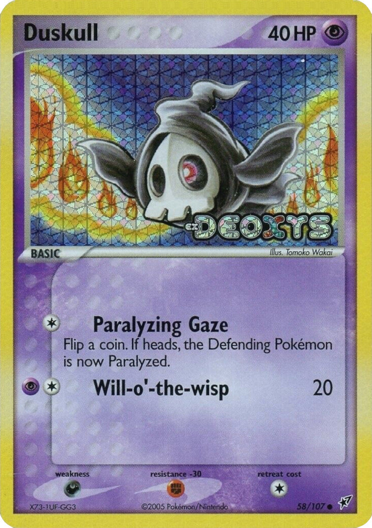 Duskull (58/107) (Stamped) [EX: Deoxys] | Dumpster Cat Games