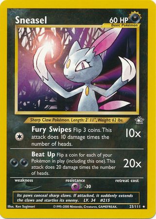 Sneasel (25/111) [Neo Genesis Unlimited] | Dumpster Cat Games