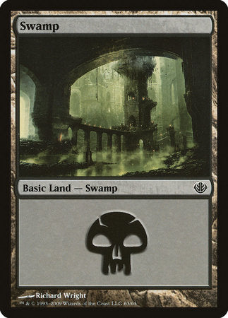 Swamp (63) [Duel Decks: Garruk vs. Liliana] | Dumpster Cat Games