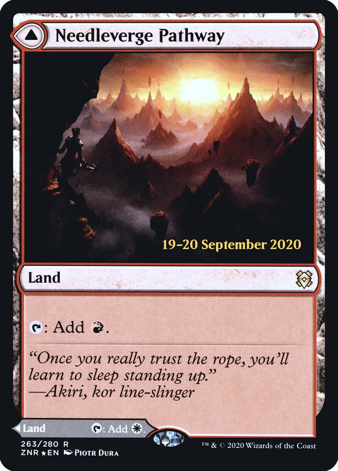 Needleverge Pathway // Pillarverge Pathway  [Zendikar Rising Prerelease Promos] | Dumpster Cat Games