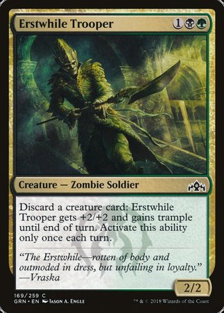 Erstwhile Trooper [Guilds of Ravnica] | Dumpster Cat Games