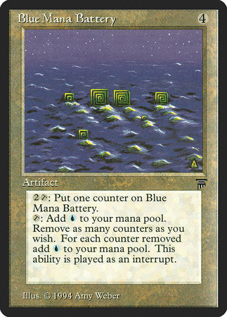 Blue Mana Battery [Legends] | Dumpster Cat Games