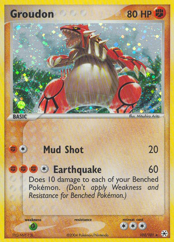 Groudon (102/101) [EX: Hidden Legends] | Dumpster Cat Games