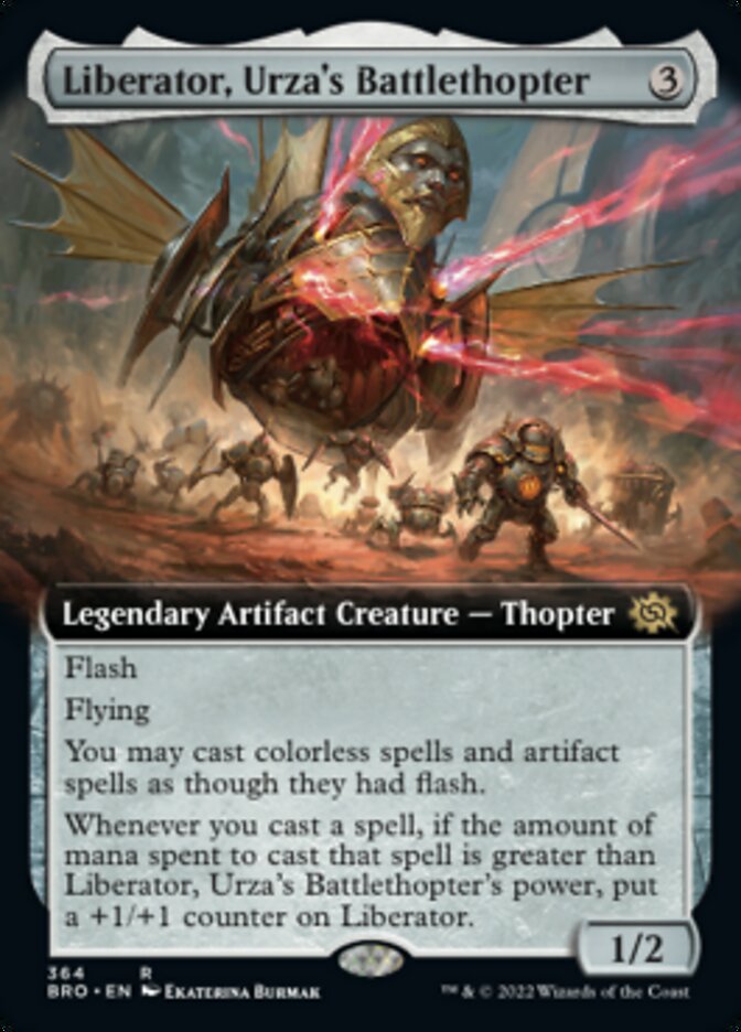 Liberator, Urza's Battlethopter (Extended Art) [The Brothers' War] | Dumpster Cat Games