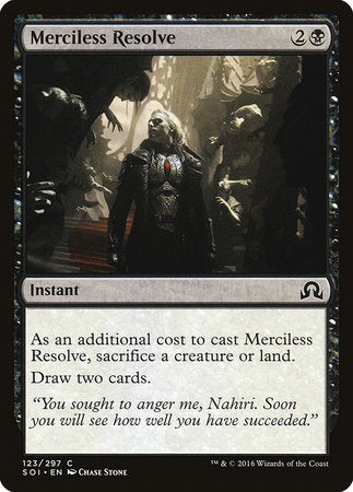 Merciless Resolve [Shadows over Innistrad] | Dumpster Cat Games