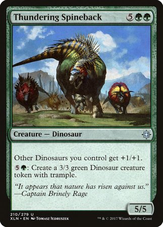 Thundering Spineback [Ixalan] | Dumpster Cat Games