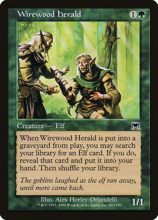 Wirewood Herald [Onslaught] | Dumpster Cat Games