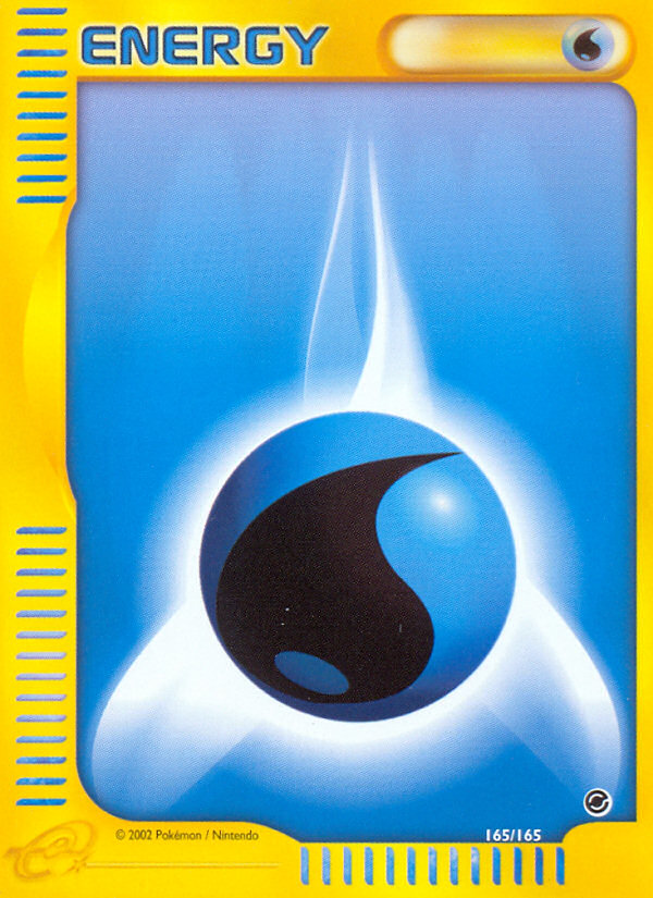 Water Energy (165/165) [Expedition: Base Set] | Dumpster Cat Games