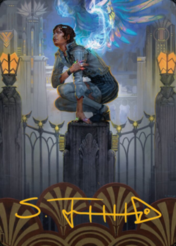 Giada, Font of Hope 2 Art Card (Gold-Stamped Signature) [Streets of New Capenna Art Series] | Dumpster Cat Games