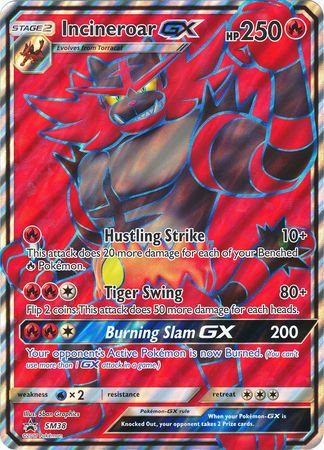 Incineroar GX (SM38) (Jumbo Card) [Sun & Moon: Black Star Promos] | Dumpster Cat Games