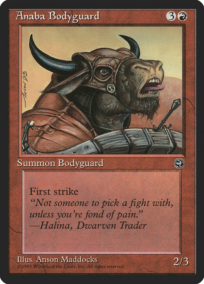 Anaba Bodyguard (Halina Flavor Text) [Homelands] | Dumpster Cat Games