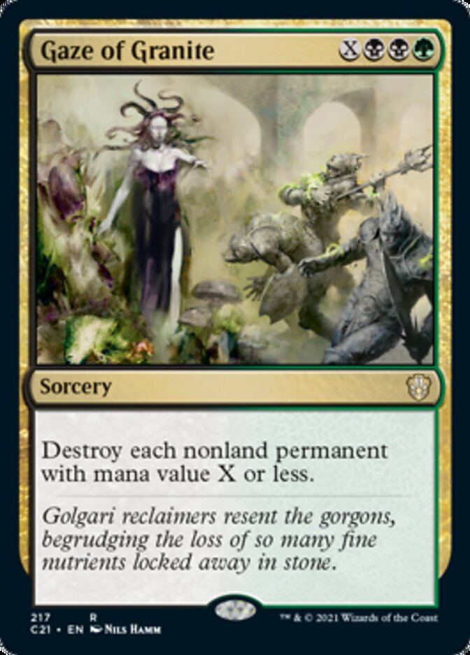 Gaze of Granite [Commander 2021] | Dumpster Cat Games