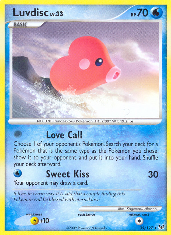Luvdisc (35/127) [Platinum: Base Set] | Dumpster Cat Games