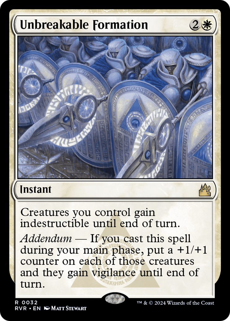 Unbreakable Formation [Ravnica Remastered] | Dumpster Cat Games