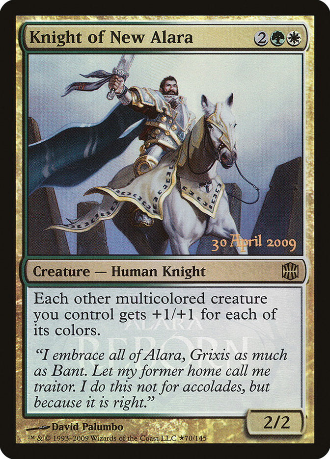 Knight of New Alara (Launch) [Alara Reborn Promos] | Dumpster Cat Games
