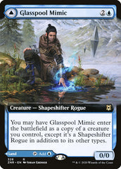 Glasspool Mimic // Glasspool Shore (Extended Art) [Zendikar Rising] | Dumpster Cat Games
