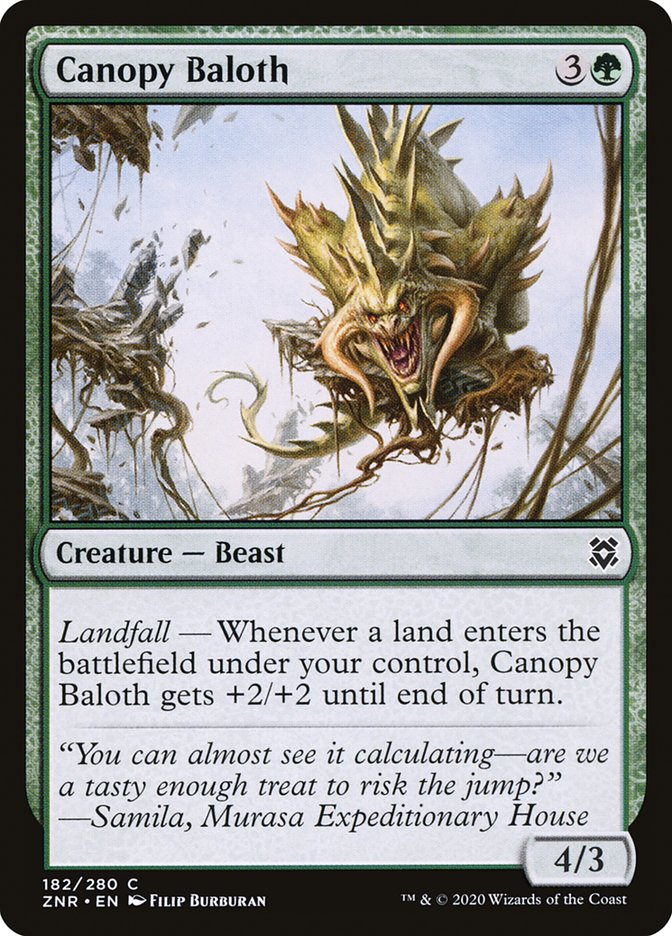 Canopy Baloth [Zendikar Rising] | Dumpster Cat Games