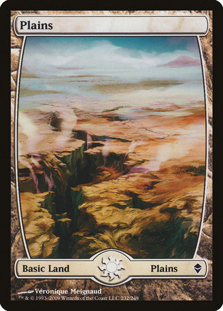 Plains (232) - Full Art [Zendikar] | Dumpster Cat Games
