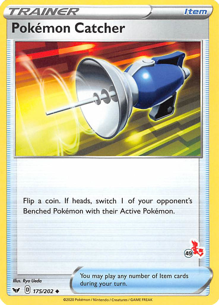 Pokemon Catcher (175/202) (Cinderace Stamp #49) [Battle Academy 2022] | Dumpster Cat Games